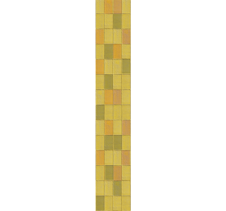 Teplé žluté odstíny Zkontrolovaná tapeta - TenStickers