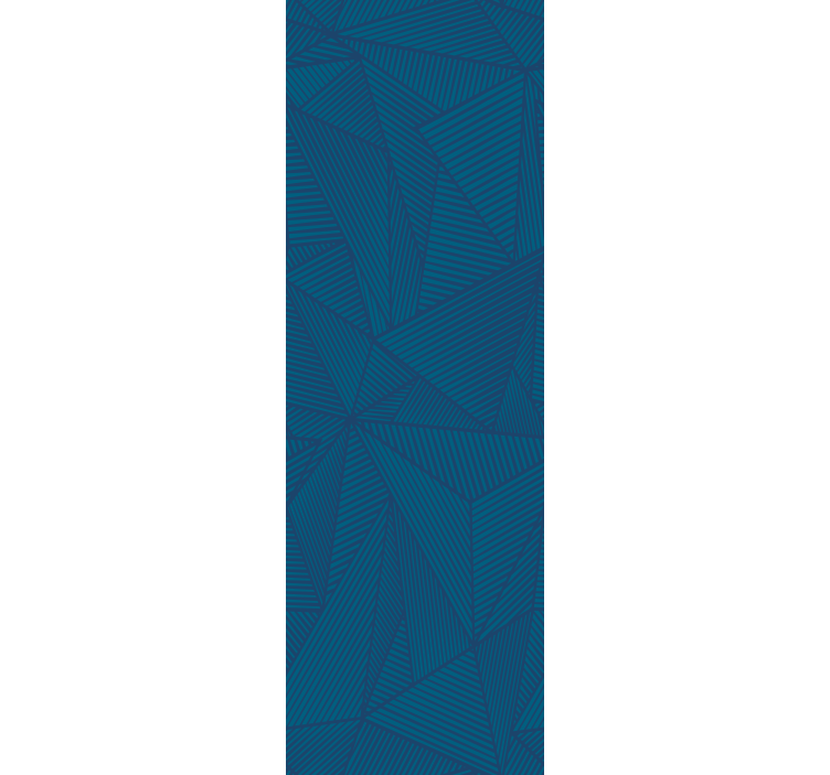 Modrý geometrický jednoduchý vzor list tapeta - TenStickers