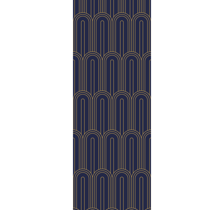 Art-deco fialové tvary abstraktní tapeta - TenStickers