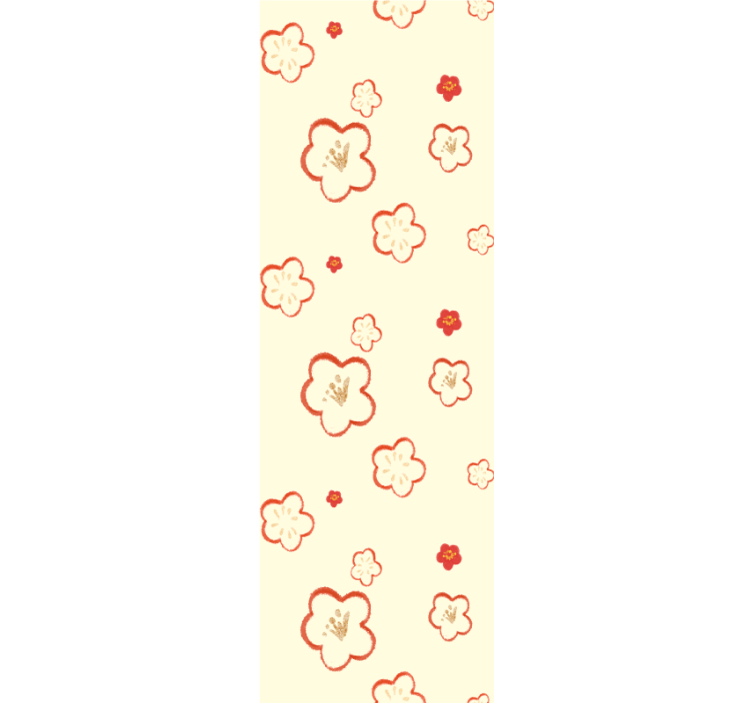 Květinová tapeta s jemnými květinovými vzory - TenStickers