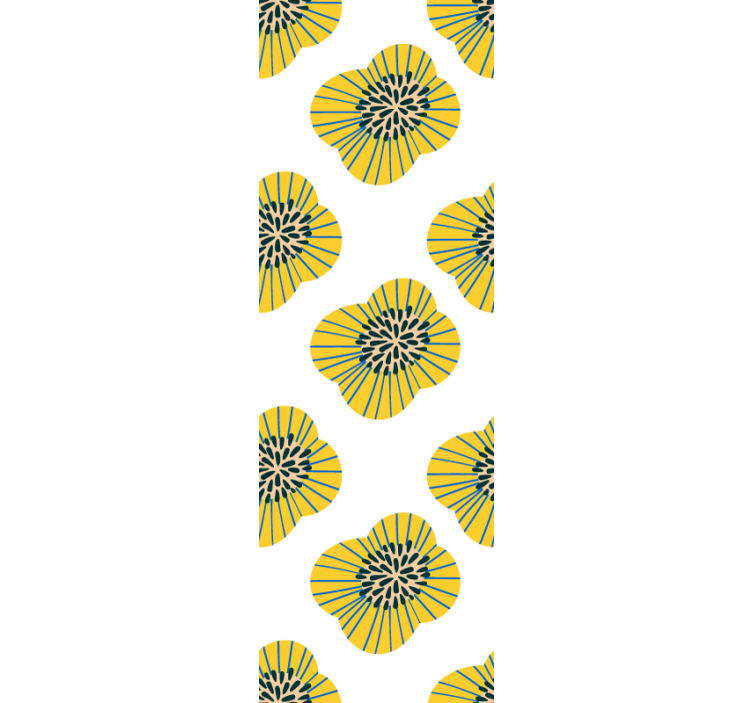 Stylový květinový vzor květinová tapeta - TenStickers