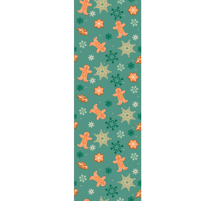Téma perníkové prázdniny Vánoční tapeta - TenStickers