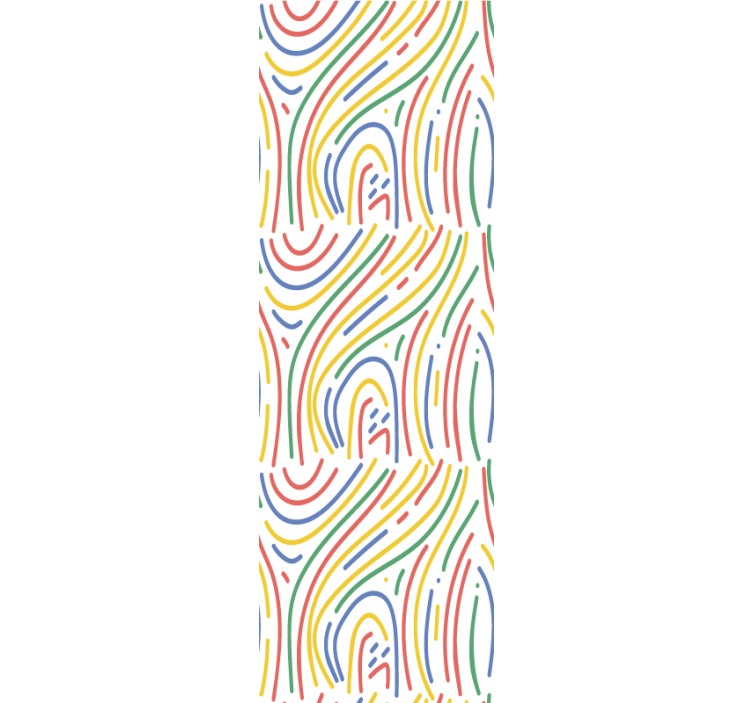 Barevné křivky Kancelářská tapeta - TenStickers