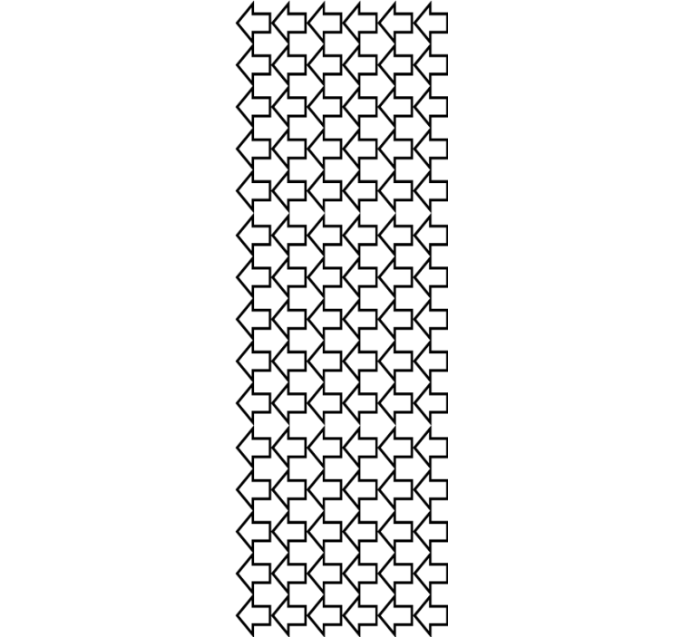 Vzor směrové šipky Geometrická tapeta - TenStickers