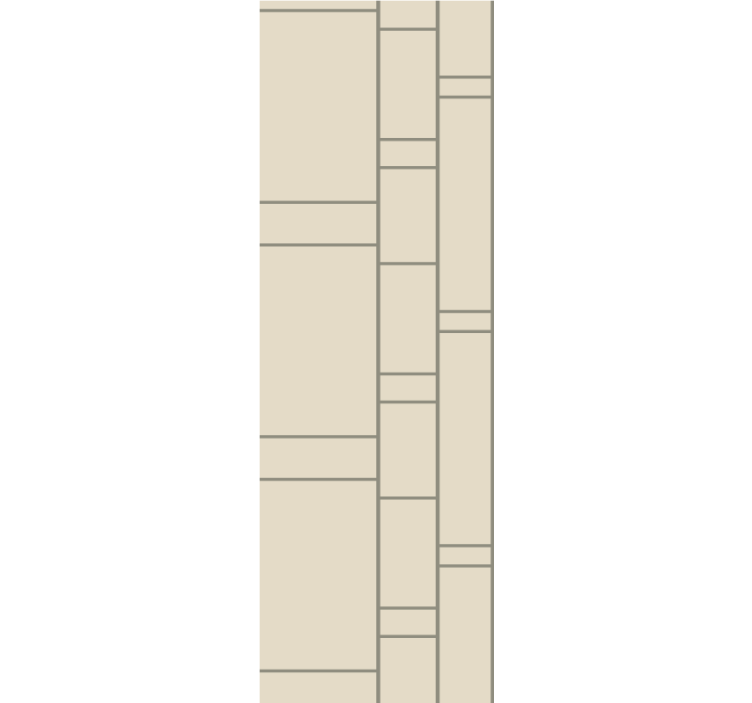 Béžová tapeta se vzorem nepravidelných čtverců - TenStickers
