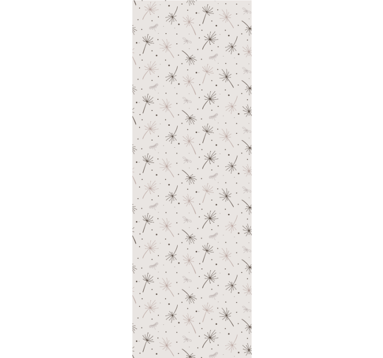 Tenká tapeta z listů trávy ve skandinávském stylu - TenStickers