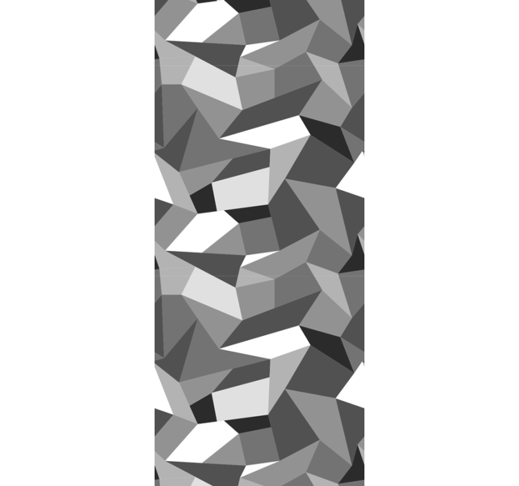 Tapeta černé a bílé trojúhelníky trojúhelník - TenStickers