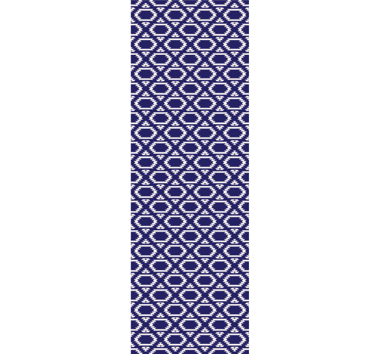 Nepravidelné modré kosočtverce abstraktní tapeta - TenStickers