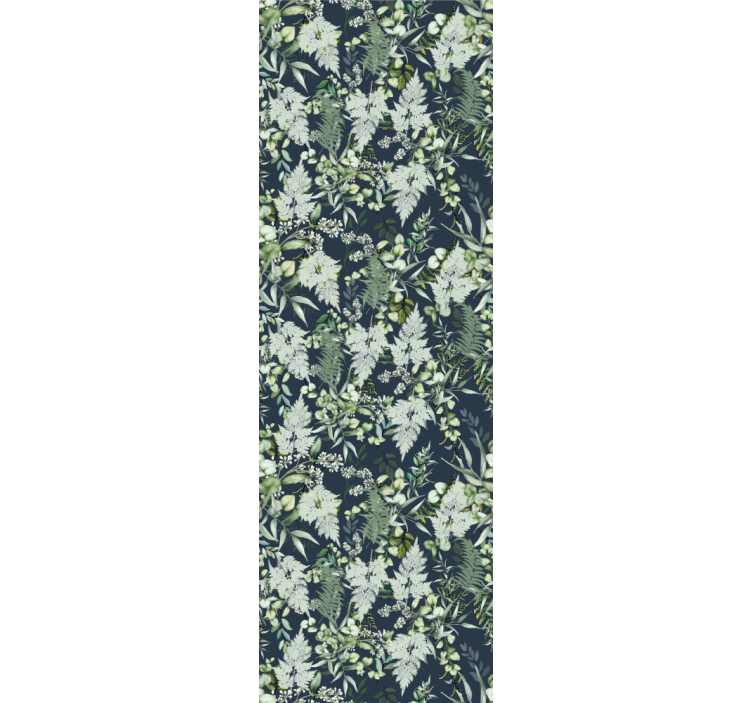 Elegantní zelený vzor Příroda tapeta - TenStickers