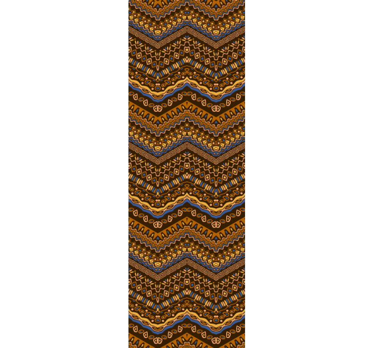 Geometrický vzor vlny Umělecká tapeta - TenStickers