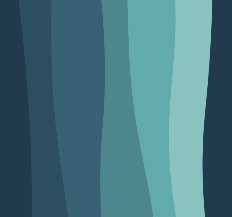 Zakřivené vlny oceánu 3D tapeta - TenStickers