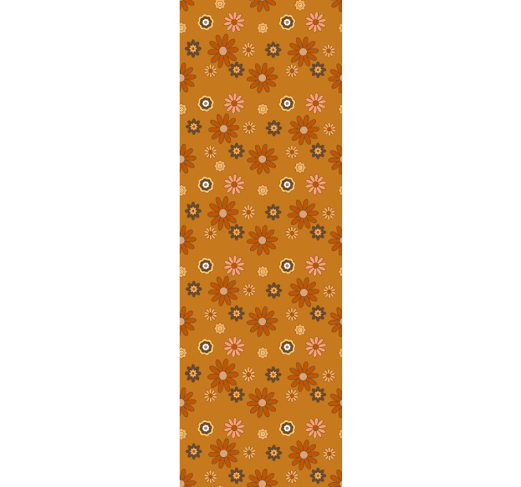 60. Léta květinová síla vintage tapeta - TenStickers