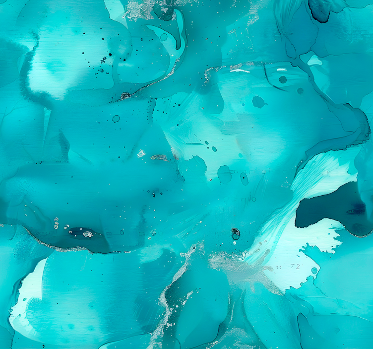 Modré vlny Abstraktní tapeta - TenStickers