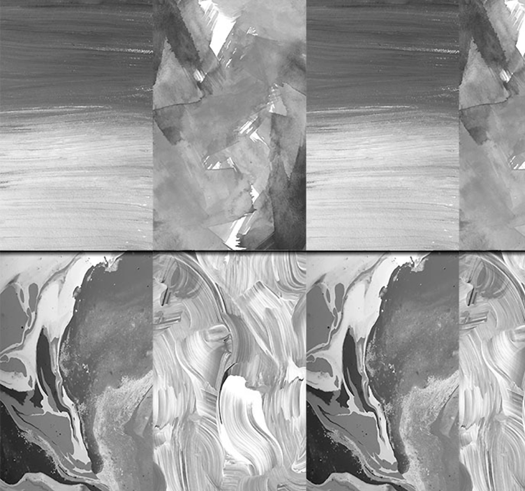 Vířící monochromatický Abstraktní tapeta - TenStickers