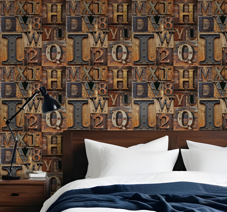 3d efekt Nápis tapeta - TenStickers