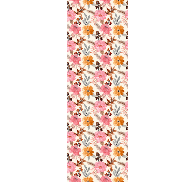 Akvarel květiny květina tapeta - TenStickers