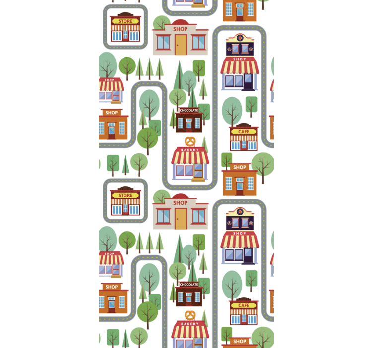 Dětské vesnické dětské tapeta - TenStickers