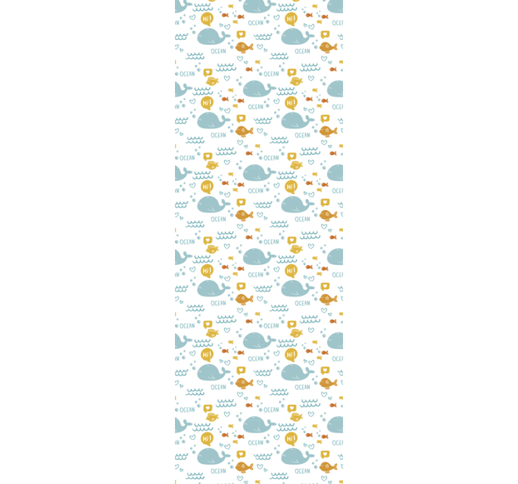 Colorfull a šťastný oceán zvířecí tapeta - TenStickers
