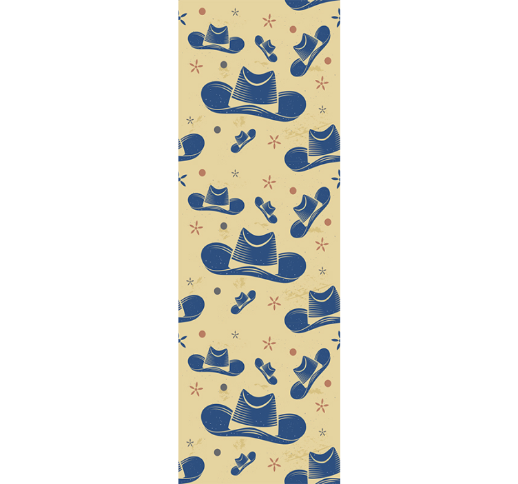 Kovbojský klobouk ložnice tapeta - TenStickers