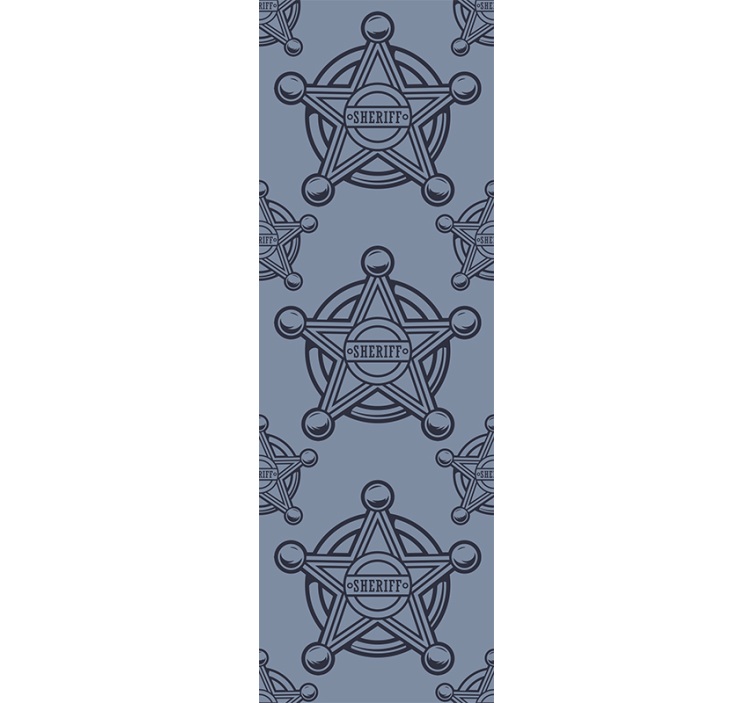 Kovbojská hvězda ložnice tapeta - TenStickers