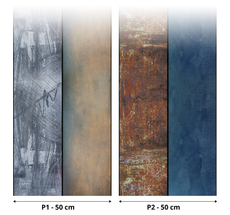 Zimní krajina abstraktní tapeta - TenStickers