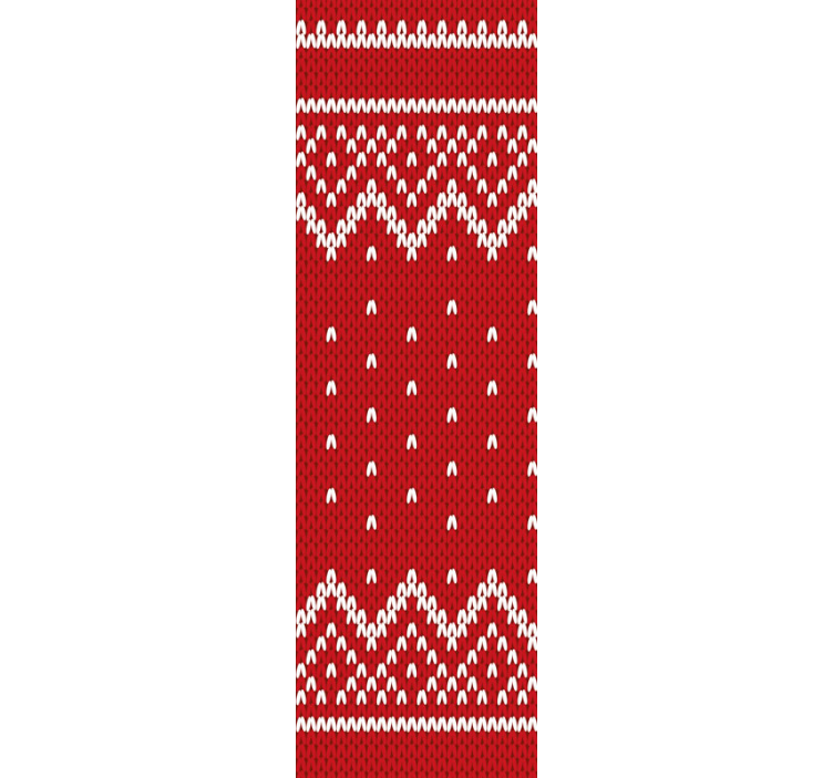 Vánoční typický vzor obývacího pokoje tapeta - TenStickers