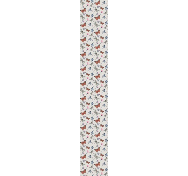 Motýl a vážka květ tapeta - TenStickers