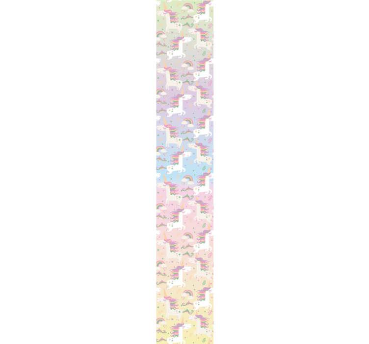 Dětské jednorožec akvarel tapeta - TenStickers