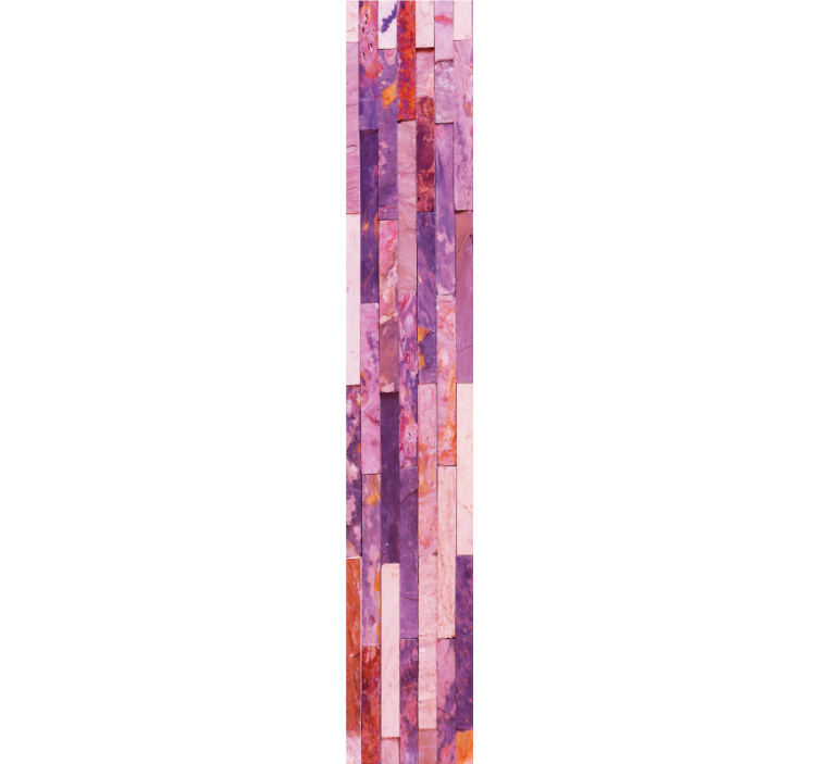 Růžové elegantní panely Mramorová tapeta - TenStickers