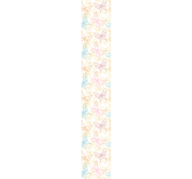 Obrysy motýla Motýlí tapeta - TenStickers