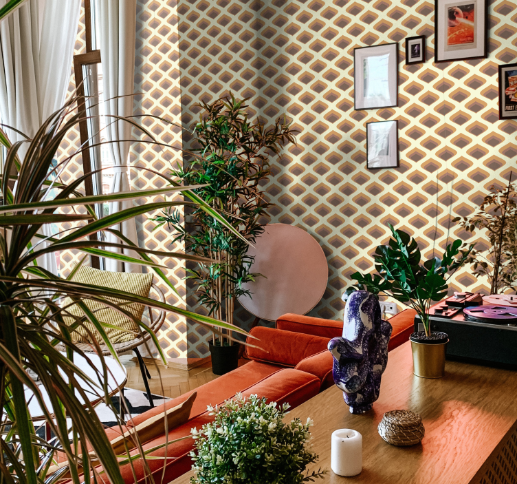 60. Okvětní lístky vintage tapeta - TenStickers