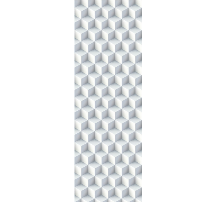 3d bílé kostky 3d tapeta - TenStickers