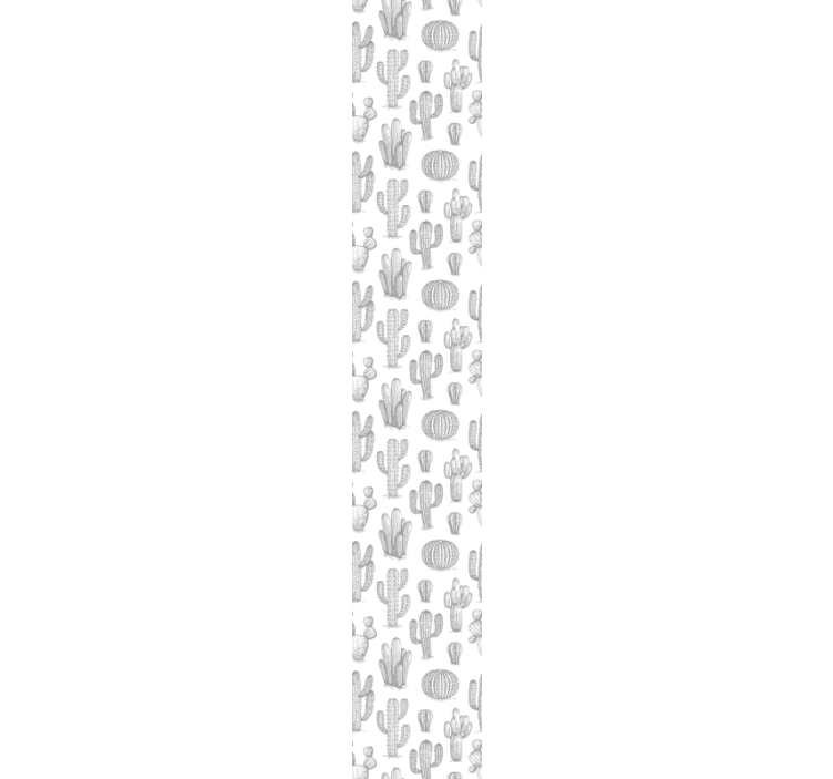 Kaktus a květiny tapeta ve stylu vintage - TenStickers