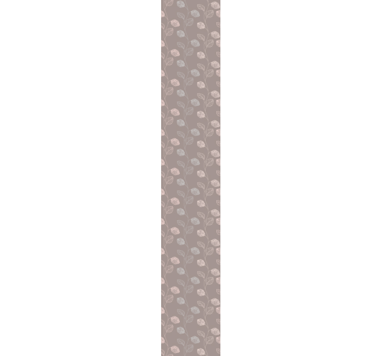 Květinový obrysový design květinová tapeta - TenStickers