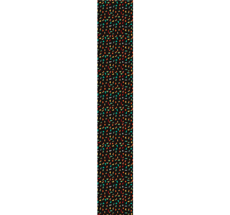 Moderní černý tetris moderní tapeta - TenStickers