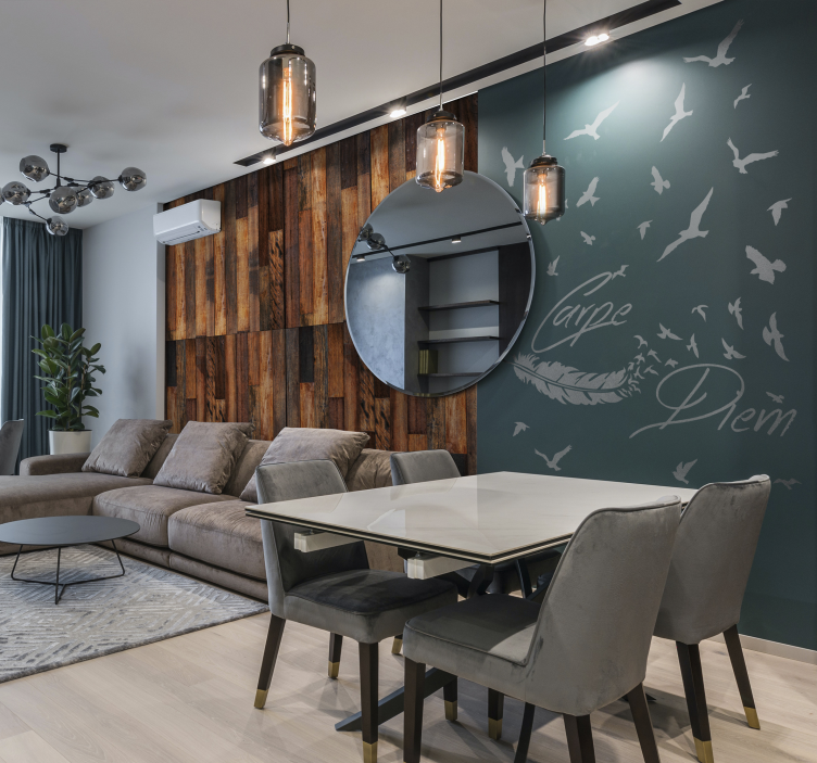 Tapeta - přírodní klid Dřevěná tapeta - TenStickers