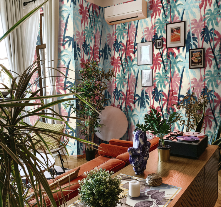 živý baldachýn dlaně Tropický les tapeta - TenStickers