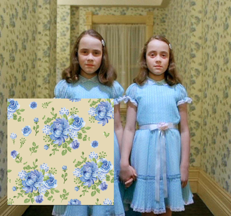 Zářící tapeta na chodbu - TenStickers