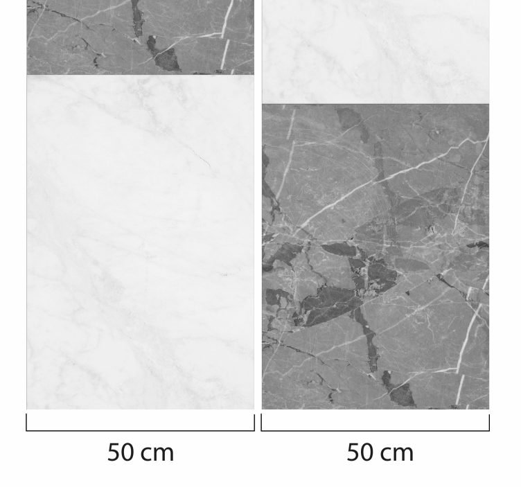 Elegantní šedé žilkování Mramorová tapeta - TenStickers