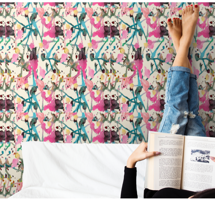 Abstraktní rostlinné látky Příroda tapeta - TenStickers