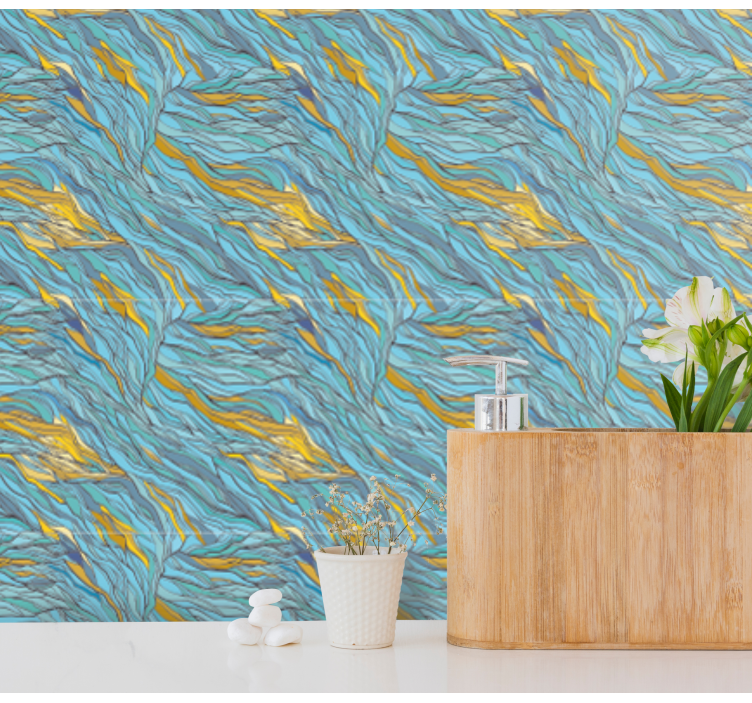 Abstraktní organický tok Abstraktní tapeta - TenStickers