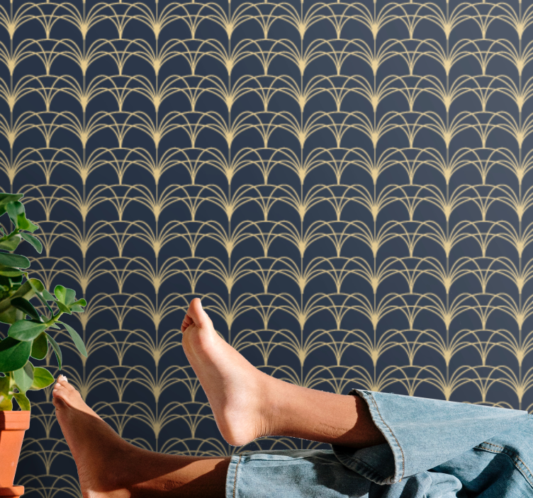 Art deco oblouky Geometrická tapeta - TenStickers