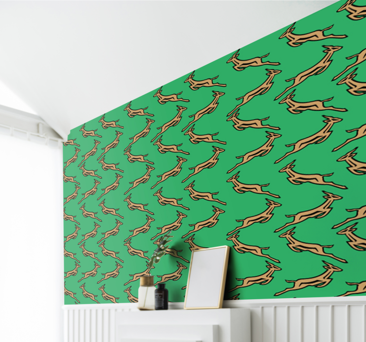 Běžící gazely Zvířecí tapeta - TenStickers