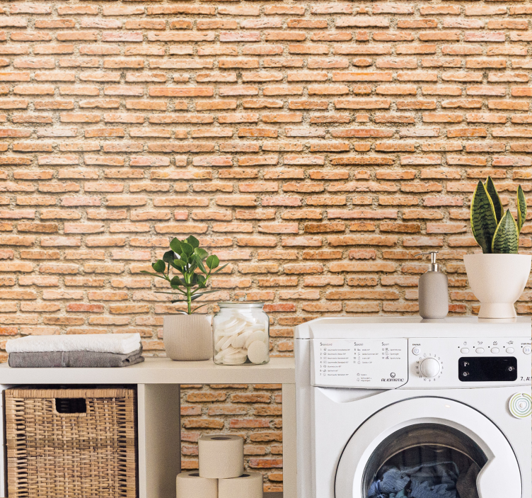 Béžový vzor s texturou Kamenná tapeta - TenStickers