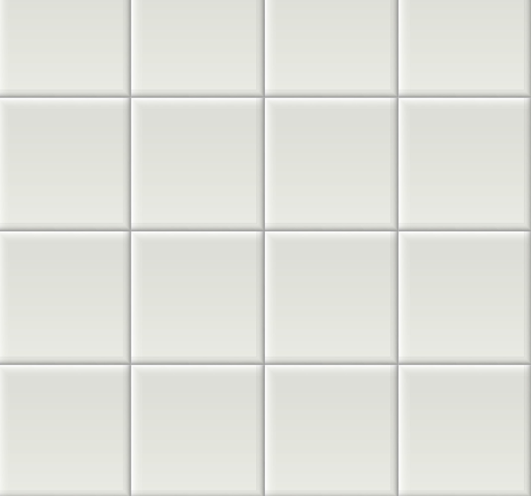 Bílé dlaždice tapeta - TenStickers