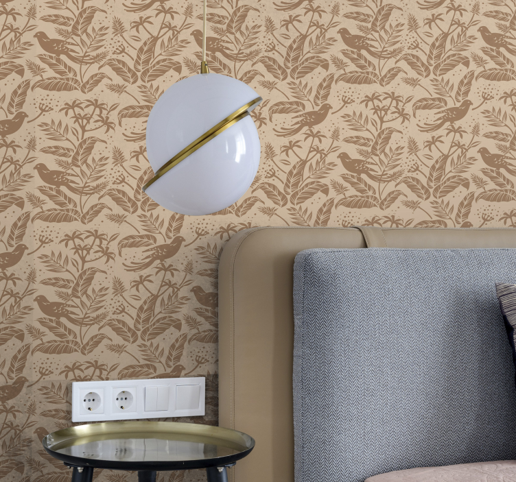 Botanické kouzlo Květinový ornament tapeta - TenStickers