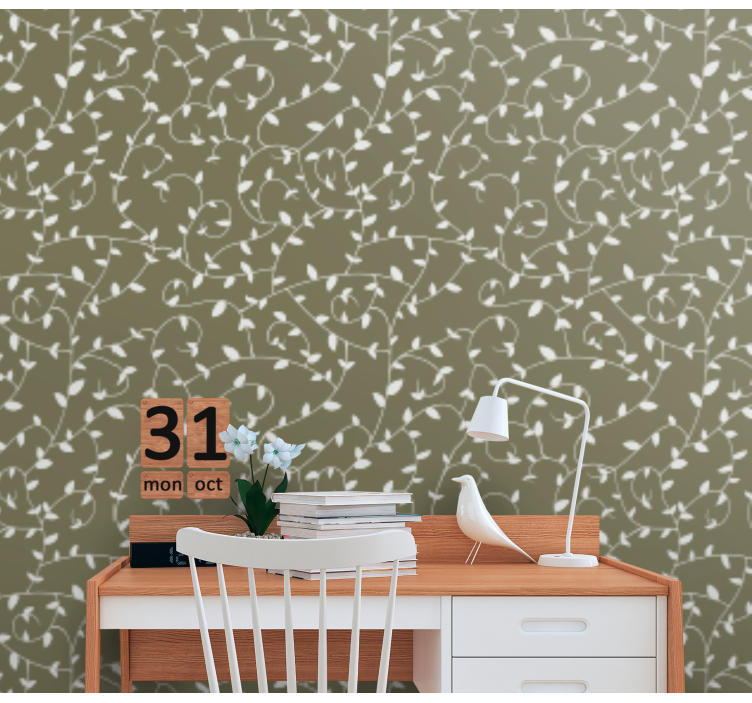 Botanické víry Ozdobná tapeta - TenStickers