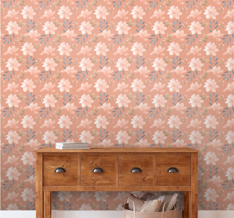 Květová kaskáda květinová tapeta - TenStickers