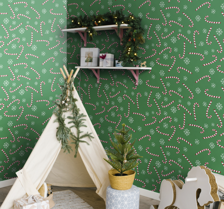 Cukroví vánoční ložnice tapeta - TenStickers
