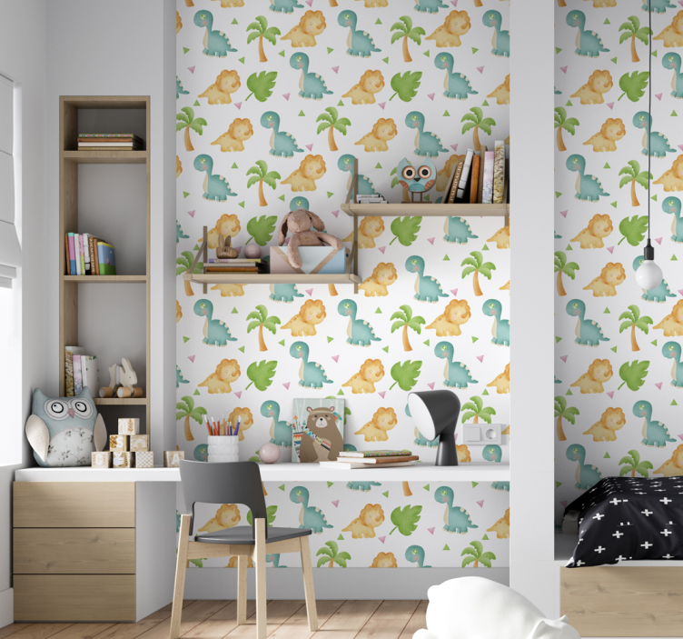 čas na hraní dinosaurů Dinosauři tapeta - TenStickers